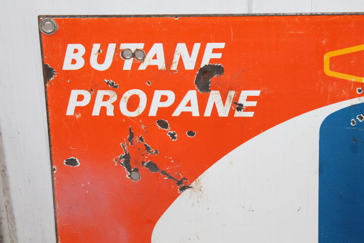 Totalgaz enamelled sign