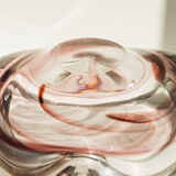 Max Verboeket glass ashtray for Maastricht Kirstalunie Netherlands signed