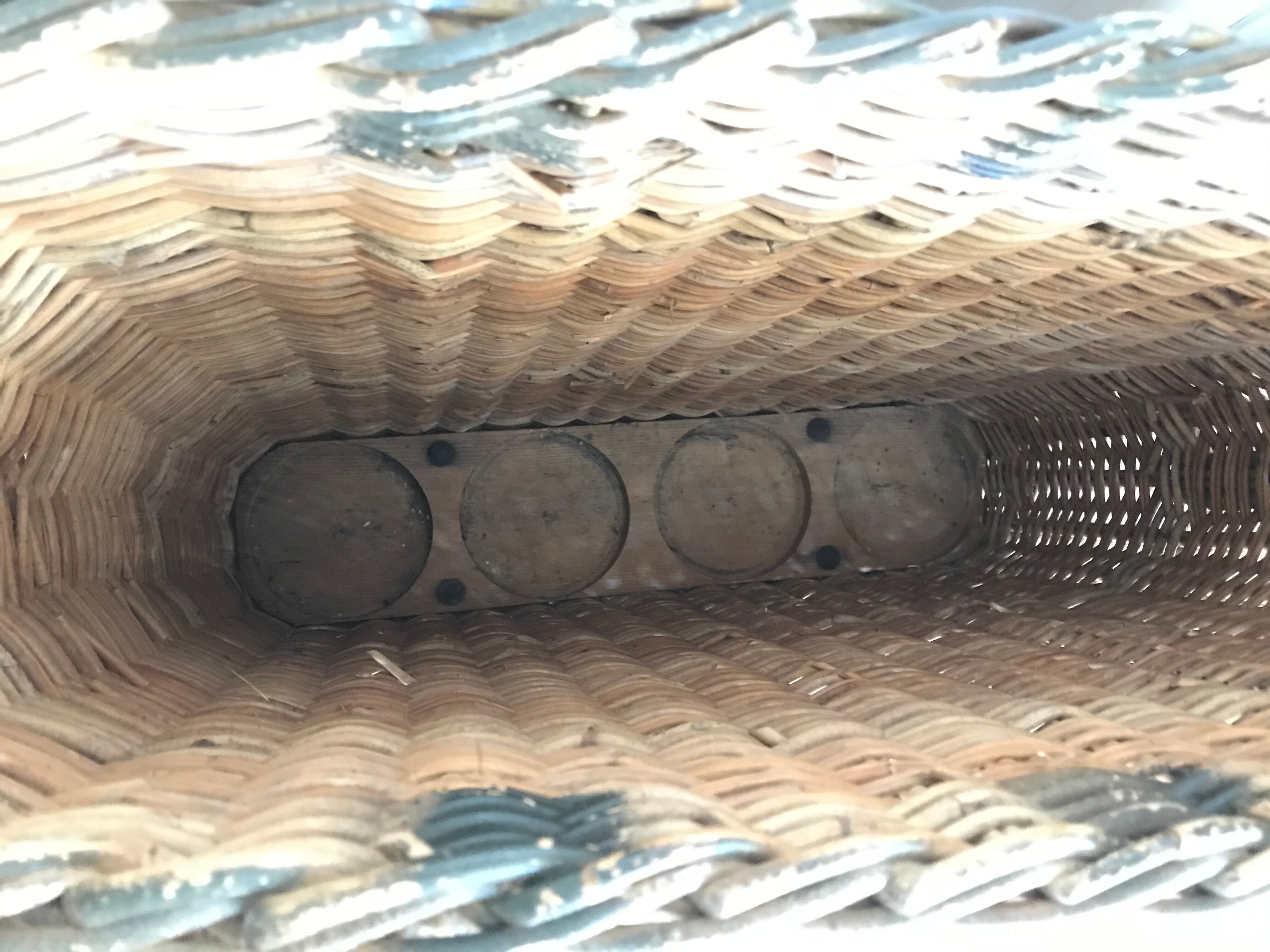 Rattan umbrella holder circa 1940