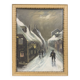 G.Boizot: French school painting "Winter night" dated 1928