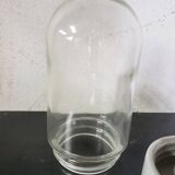 Glass and ceramic wall lamp