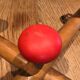 Colorful vintage wooden hanger