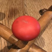 Colorful vintage wooden hanger