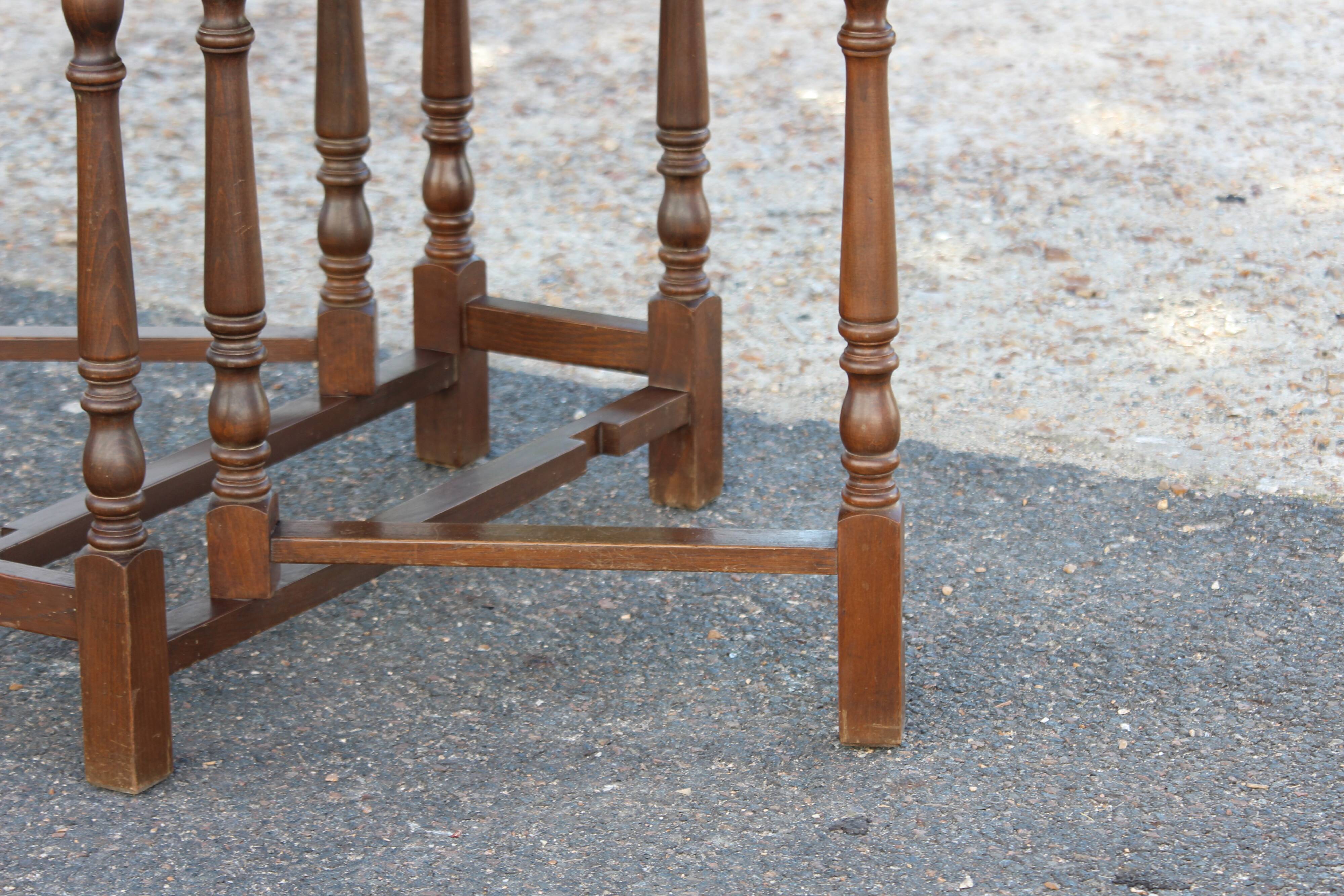 Solid wood folding dining room table