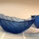 Vintage fruit cups leaf shape - royal blue
