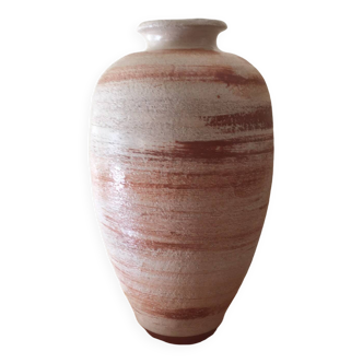 Large contemporary vase in iridescent ceramic