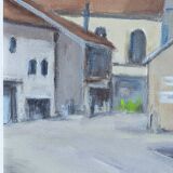 Tableau huile sur toile HST village
