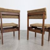 Pair of Rietveld Style Chairs with Adjustable Seat and Backrest, 1950s