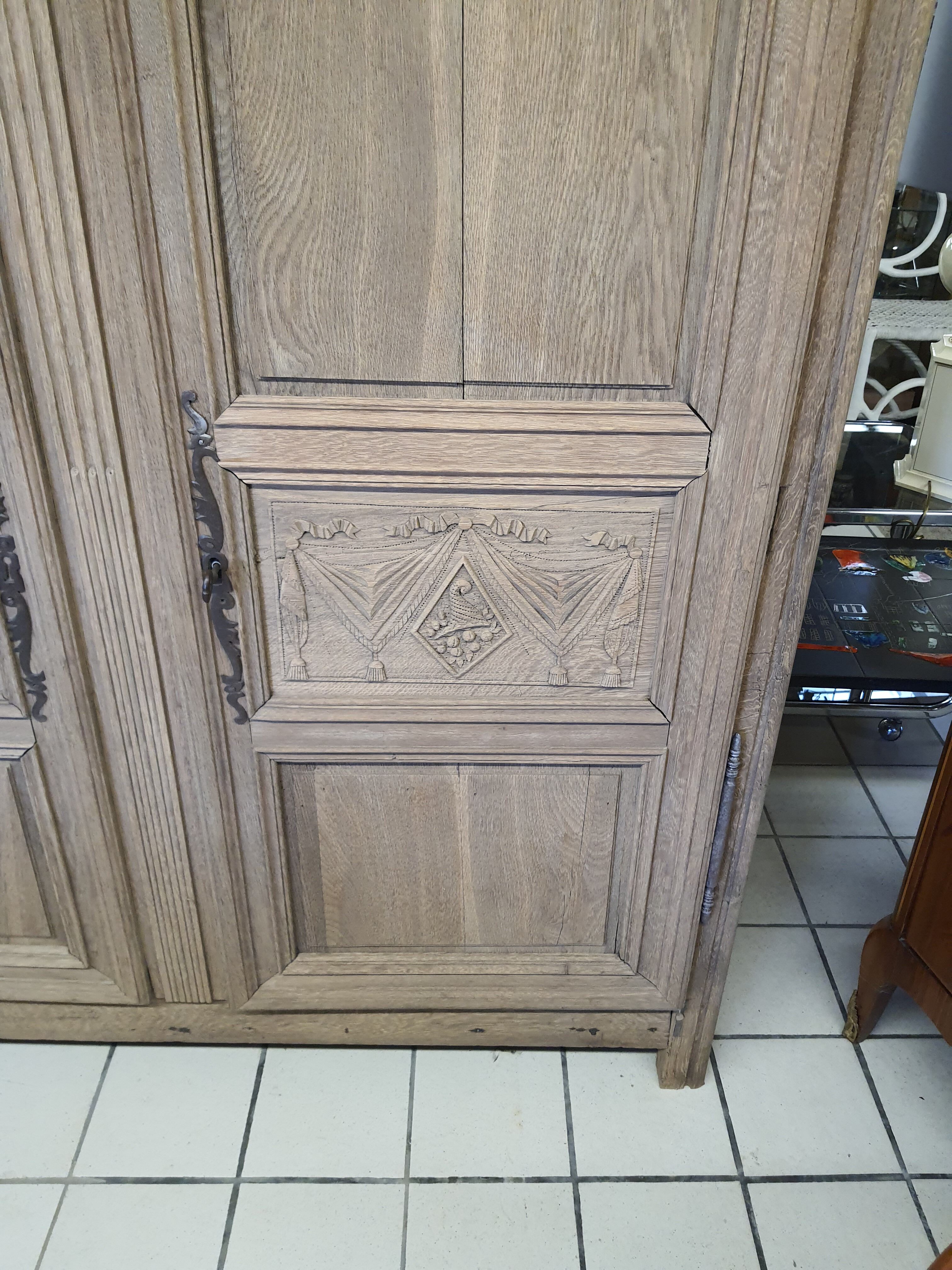 Norman cabinet in stripped-down oak