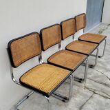Set of 4 Marcel Breuer cesca black b32 chairs