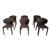 Hola 367 chairs by Hannes Wettstein for Cassina, 2006, set of 6