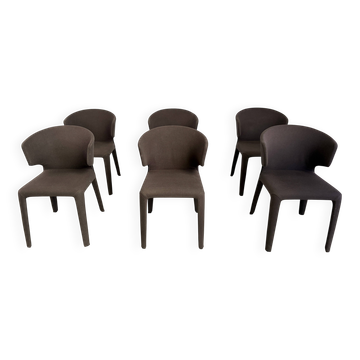Hola 367 chairs by Hannes Wettstein for Cassina, 2006, set of 6