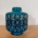 Turquoise ceramic vase, 1970
