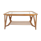Italian walnut mid-century modern coffee table, 1950s