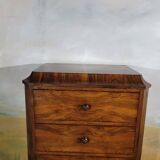 Chiffonnier grande commode en noyer  XIX ème siècle
