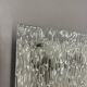 Large organic Hollywood Regency Ice Glass Wall Light Made by Kalmar Lights