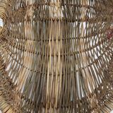 Burgundy wicker basket