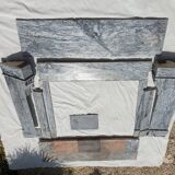 Napoleon III marble fireplace with modillions