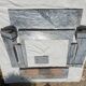 Napoleon III marble fireplace with modillions
