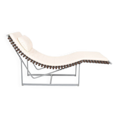 Chaise longue allemande à dossier en épine dorsale par Peter Strassl, années 70
