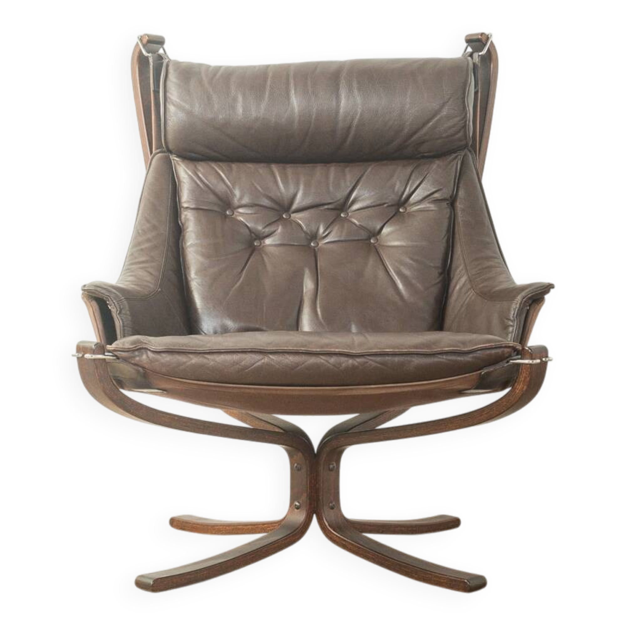 Falcon chair with footstool by Sigurd Ressell for Vatne Møbler