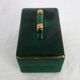 Art deco candy box in green porcelain Letalle, St Clément