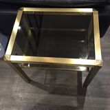 Table brass and glass Mara