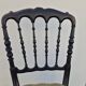 Napoleon III chair in blackened wood, 19th century
