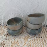 5 antique stoneware bowls
