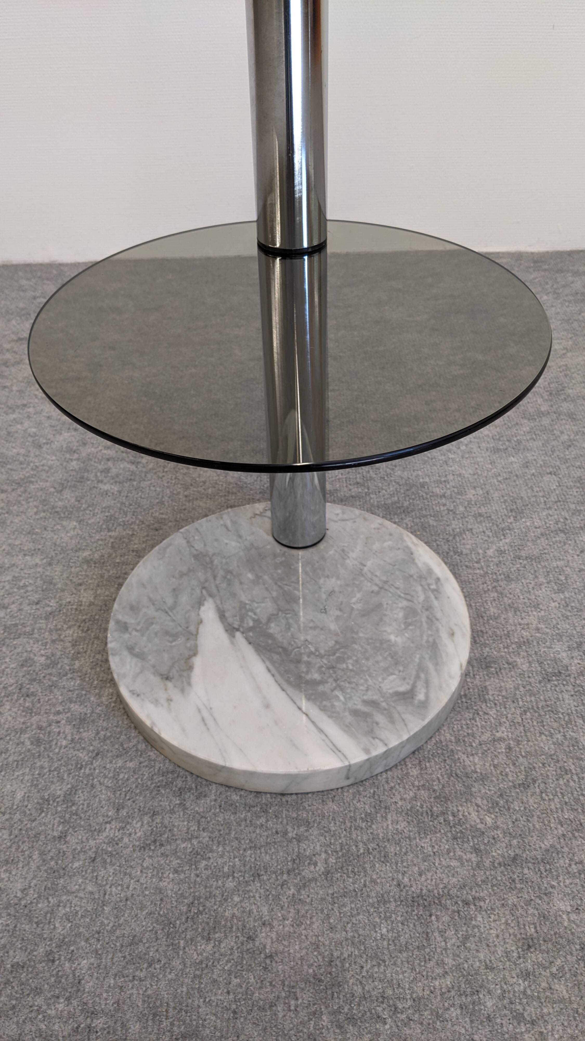 Pair of side tables or end tables Space Age, France circa 1970.