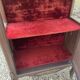19th/20th century mahogany display cabinet, marble top and glass sides.