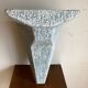Console murale brutaliste en bois peint 1970