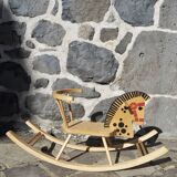 Wooden rocking horse