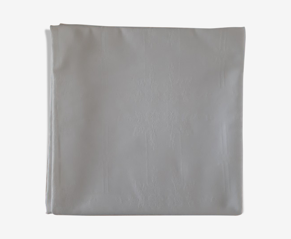 Nappe carrée damassée brodée