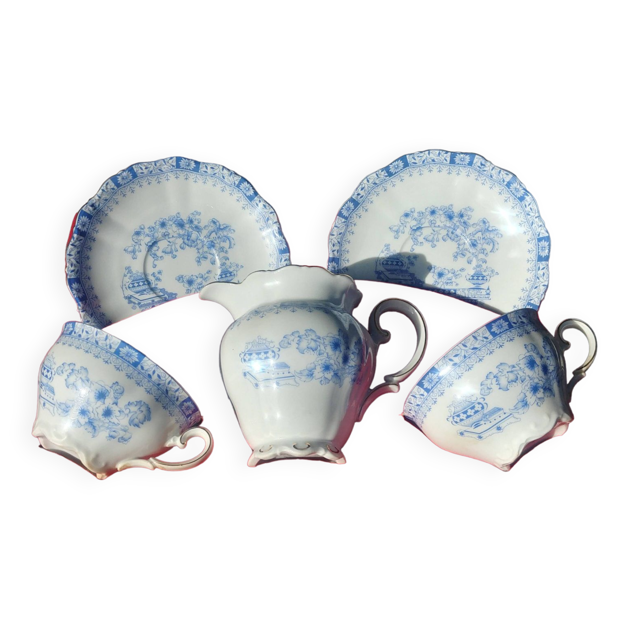 Porcelain tea set from the Seltmann weiden-E-Bavaria factory, new Theresia model