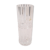 Carved crystal vase