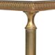 Coffee table in gilded brass with a mirrored eglomisé glass top.