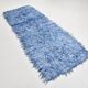 3x9 Blue %100 Wool Kilim Runner Rug, 98x282Cm