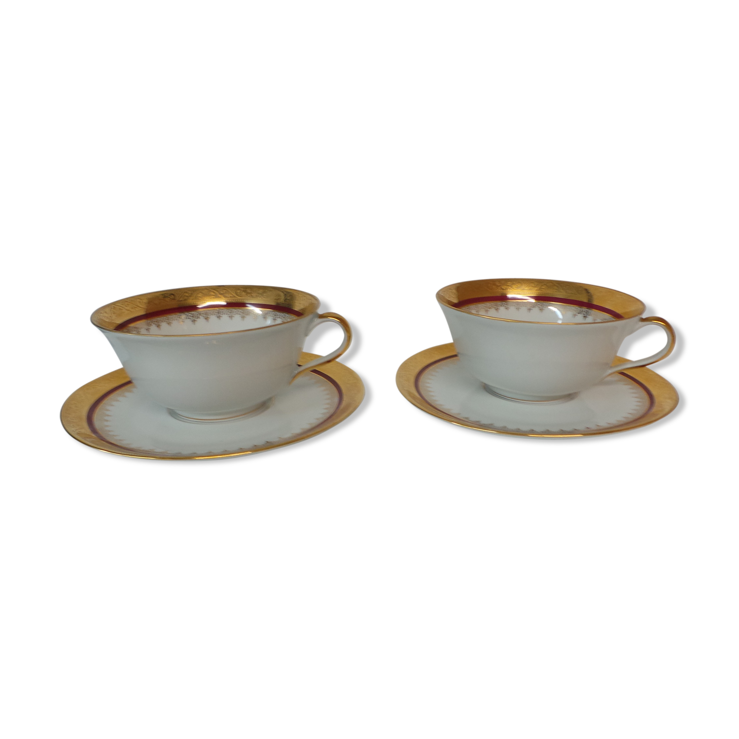 Duo de tasses dejeuner toi et moi Limoges
