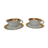 Duo of breakfast cups you and me Limoges