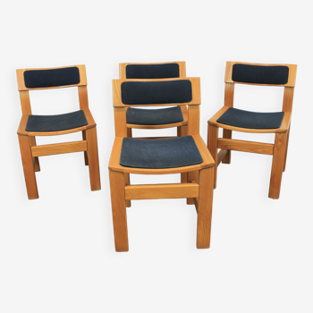 Set de 4 chaises en orme