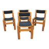 Set of 4 elm chairs