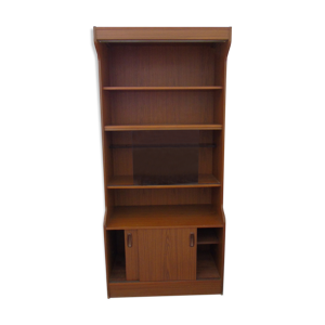 Bibliothèque avec vitrine