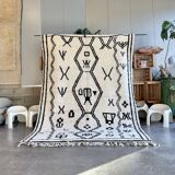 Modern Berber Beni Ouarain wool rug