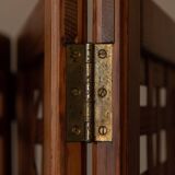 Paravent vintage en bois à 3 panneaux ajourés · Paravent pliant en pin (135 cm)