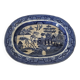 Plat ovale décor chinois faïence française XIX