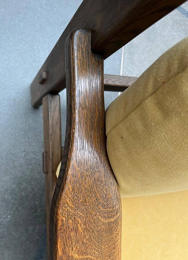 Vintage brutalist lounge chair set, 1960s