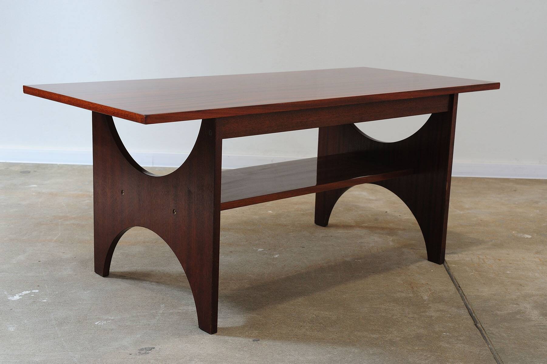 Mid century modern mahogany Coffee Table, 1970´s, Soviet Union