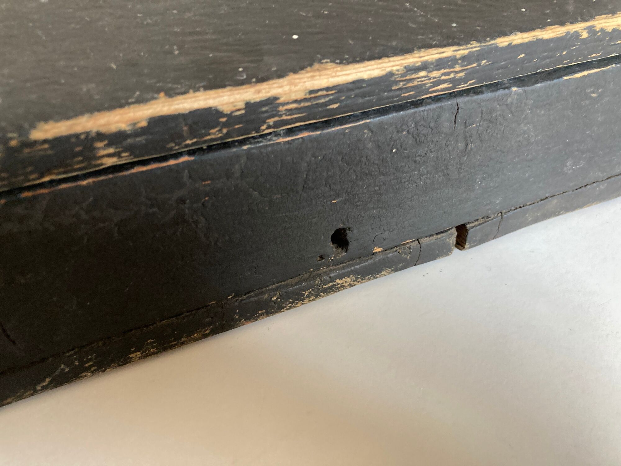 19th farm storage box in washed wooden popular arts