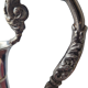 Carafe en cristal taillé et métal argenté – style victorien / Napoléon III